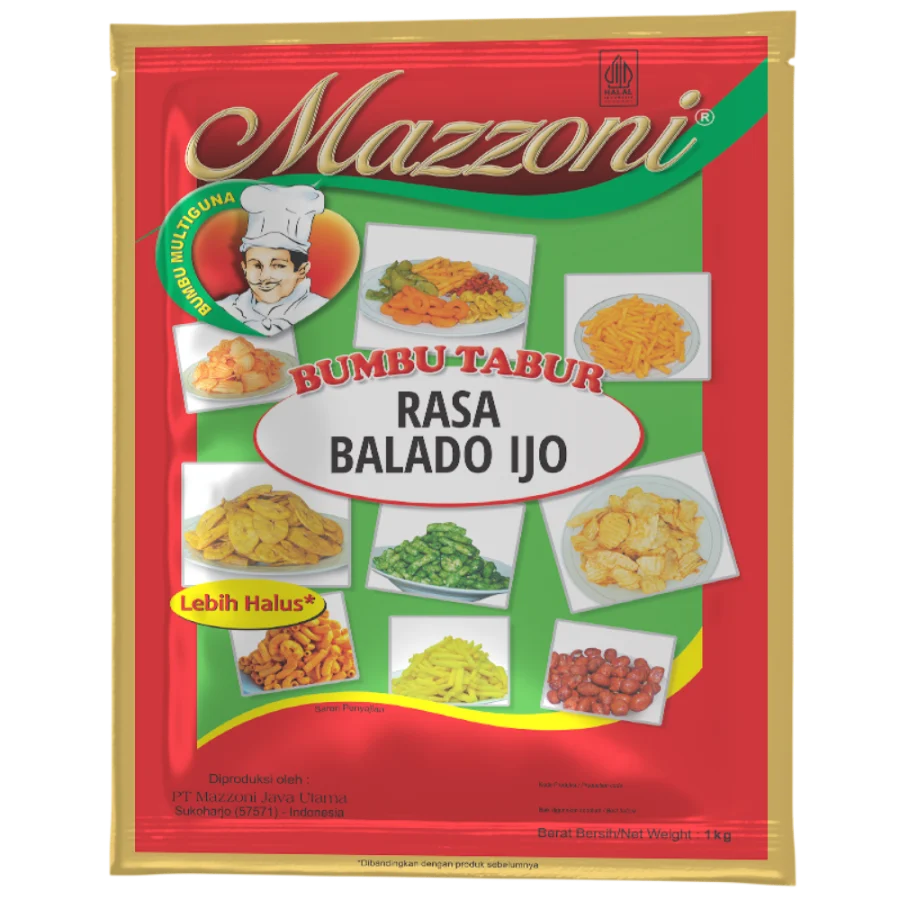 Kemasan Bumbu Tabur Balado Ijo 1 kg