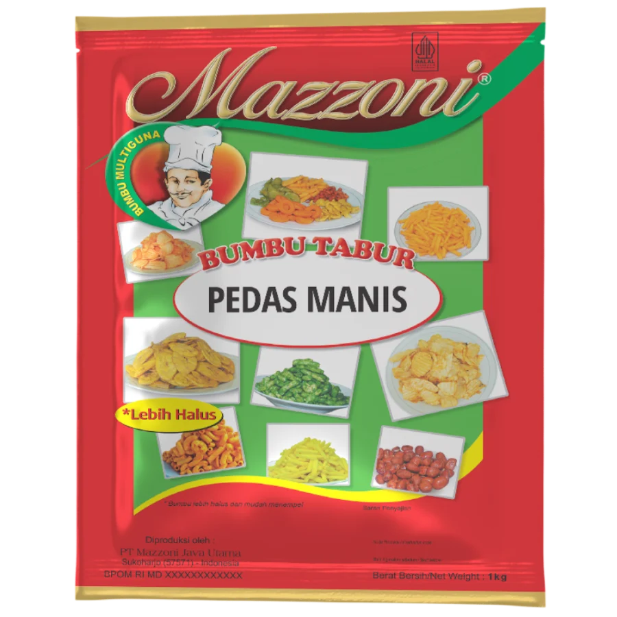 Kemasan Bumbu Tabur Pedas Manis 1 kg