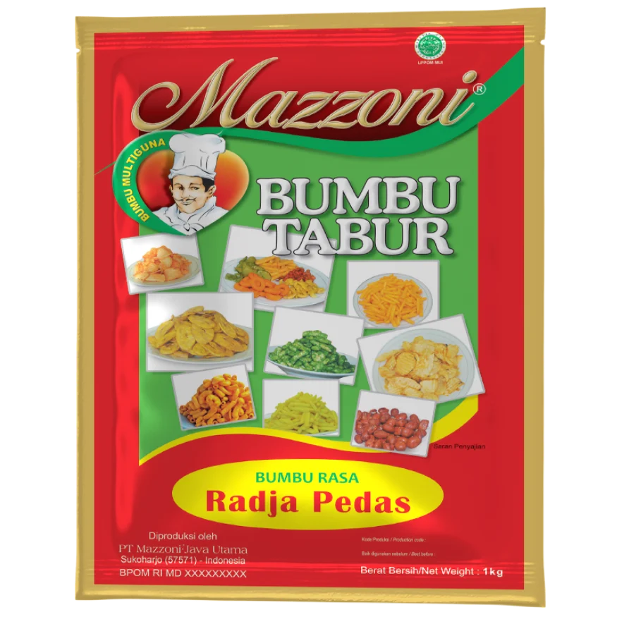 Kemasan Bumbu Tabur Radja Pedas 1 kg
